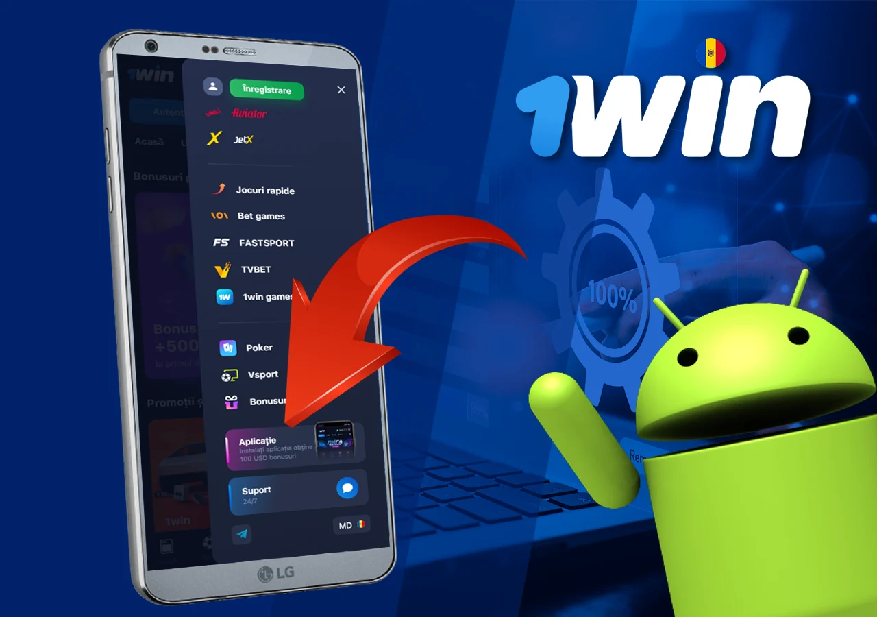 Instrucțiuni pas cu pas pentru instalarea aplicației 1Win pe Android