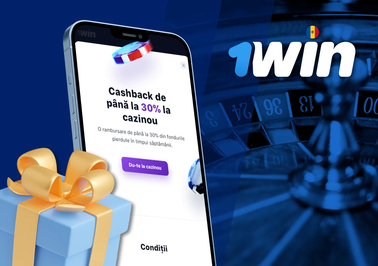 Programul de bonusuri pentru casele de pariuri sportive 1Win.