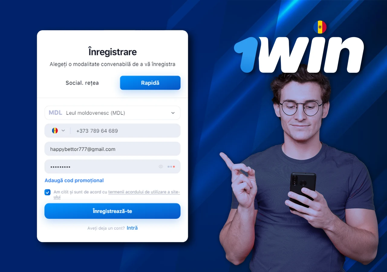 Ghid pas cu pas pentru procesul de înregistrare pe portal.